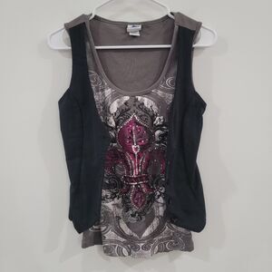 Y2K Piper And Blue Womens Top Size Medium Grunge Punk